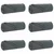Pokrivači za bacanje 6 pcs Tamno siva 350 x 270 cm Runo