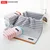 King Shore Set peškira, 35x76cm, 2 komada, Roze-sivi