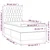 Krevet box spring s madracem LED tamnosmeđi 90x200 cm tkanina