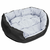 Dvostrani perivi jastuk za pse sivo-crni 85 x 70 x 20 cm