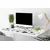 Decormat Podloga za pisalno mizo Black and white pattern 90x45 cm