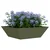 Vrtna saksija 5 pcs Maslinasto zelena 50 x 50 x 15 cm