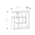 Hanah home Klub sto Saly 55x57x20cm Beli