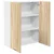 Vidaxl Viseča omarica Sonoma hrast 80 x 31 x 100 cm Konstruiran les