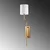 Opviq Zidna lampa Lumora-15337, 14x22x72cm, IP20, Zlatno-bela boje