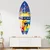 WallXpert dekorativna daska za surf od pleksiglasa Mvsf22M, šarena ilustracija Dubaija sa Burdž Kalifom, 32 x 100 cm