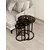 Hanah Home Milas 3 set stolića (umetnuti), crna/dimljena (3 kom)