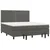 Vidaxl Box spring postelja z vzmetnico temno siva 180x200 cm žamet