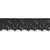 Ouch! Lace Mask With Elastic Straps Black