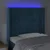Vidaxl LED posteljno vzglavje temno modro 83x16x118/128 cm žamet