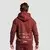 GymBeam Zone Zip Up Hoodie Cherrywood