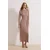Trendyol Modest Ženska haljina Tctss26Eb00088, Smeđa