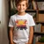 Camiseta Majica sa štampanim printom Cam 843, Dečija, Bela