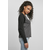 Womens contrasting raglan long sleeves charcoal/black