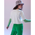 Sinsay - Crop top s printom - krem