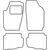 Textile car mats VW Fox 2005-2011
