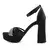 Mona shoes Ženske sandale na štiklu, Crne