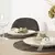 Homestyle4U Jedilni komplet, 80x80x75 cm, antracit, rjava