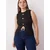 Trendyol Curve Ženska bluza Tbbss25Af00121, Crna