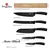 Berlinger Haus Set noževa sa bambusovim magnetnim držačem Black Rose Collection BH-2884N, 6 komada, Crni