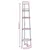Kutna polica s 5 razina crna 45,5 x 31,5 x 180 cm