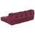 Jastučić za paletni kauč 2 pcs Bordo 120 x 80 x 38 cm Tkanina