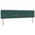 Vidaxl LED Box Spring Postelja z LED Temno zelena 200 x 200 cm Žamet