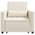 Sofa na razvlačenje Singl Krem bijelo 90 x 165 x 87 cm tkanina