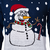 Muški božićni pulover Snowman tamno plava