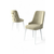 HANAH HOME Set 4 stolice Newa Cream White