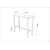 Hanah Home Barski sto Mola 100 Braon-beli