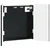 Kabinet za mete ZWOLLE Crna 52,5 x 10,5 x 57,5 cm
