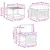 Set vanjskih sofa 6 pcs Bijela i antracit 59 x 59 x 37 cm