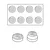 SILIKONSKI MODEL TOP - SPIRALA mm O 60 x 10 H, Vol: ~ 30 ml
