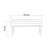 Hanah Home Klupa Vina 0701, 90x39x40 cm, Braon