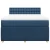 vidaXL vidaXL Box spring postelja z vzmetnico modra 140x200 cm blago, (21310854)