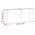 Sadilica s oblogom siva 203 x 53 x 76 cm od masivne jelovine