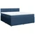 Vidaxl Box spring postelja z vzmetnico modra 180x200 cm blago