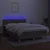 Vidaxl Box spring postelja z vzmetnico LED taupe 140x190 cm blago