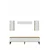 Hanah Home TV komoda Didema 180, hrast Sapphire / bela