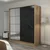 Hanah Home Garderober Kale-3980, 180x210x52 cm, Crni