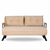 ATELIER DEL SOFA Sando 2 Seater Cream