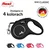 Flexi Flexi New CLASSIC 5 m črn retractable povodec za pse - trak