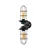 Opviq Zidna lampa 2 x E27 Socket, Crno-Zlatna