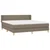 Vidaxl Box spring postelja z vzmetnico taupe 180x200 cm blago