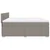 Vidaxl Box spring postelja z vzmetnico taupe 180x200 cm blago