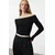 Trendyol Milla ženska bluza Twoaw25Bz00008, crna