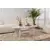 Nordure Klub sto Sable, 119x60x40cm, Beli