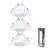 Aigostar - SET od 3 LED ugradnih svetiljki LED/5W/230V 4000K O 8,5 cm bela