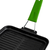 Grill pan, cast iron, 21 x 21 cm, green handle - LAVA